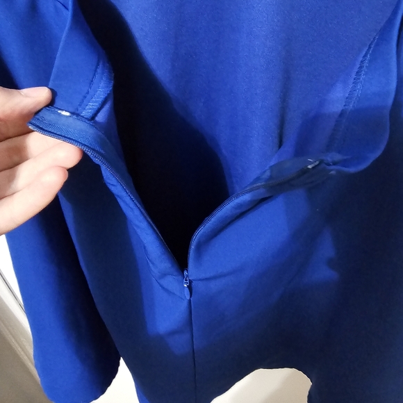 Lulus “Just Us” Royal Blue Skater Dress – Size M - Picture 6 of 10